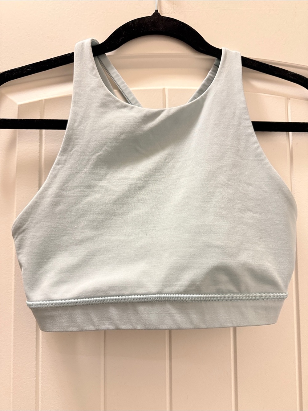 lululemon athletica Pale Blue High-Neck Sports Bra